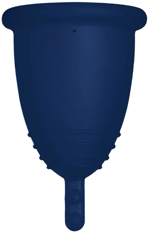 Менструальная чаша Me Luna Sport Menstrual Cup с ножкой, размер XL, тёмно-синяя