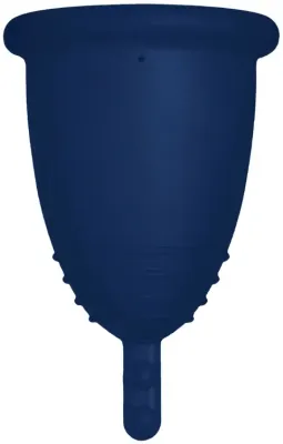 Менструальная чаша Me Luna Sport Menstrual Cup с ножкой, размер XL, тёмно-синяя
