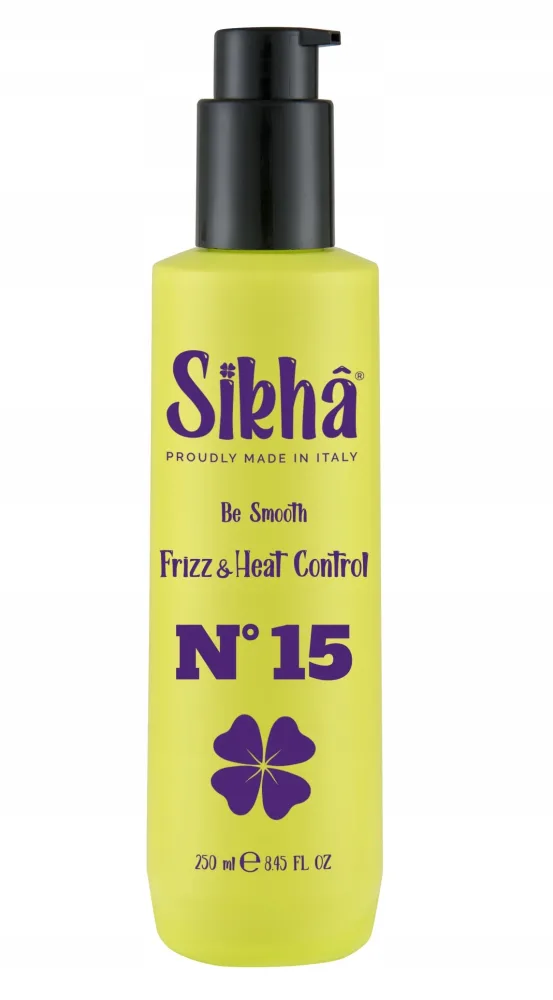 Разглаживающая термозащитная сыворотка для волос Sikha Be Smooth Frizz и Heat Control N.15, 250 мл