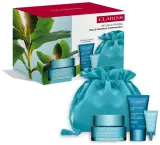 Набор для ухода Clarins Hydra-Essentiel HA2 Rituale Hydra: крем для лица 50 мл, ночной крем 15 мл, бальзам для губ 3 мл и косметичка — фото 2