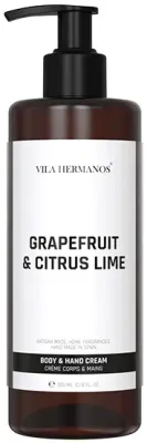 Vila Hermanos Apothecarry крем для тела и рук Грейпфрут и лайм 300 мл с цитрусовым ароматом для ежедневного ухода