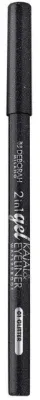 Карандаш для глаз Deborah Milano 2in1 Gel Kajal и Eyeliner Waterproof 2 в 1, гелевый, водостойкий, 2,4 г, оттенок 01 - Black