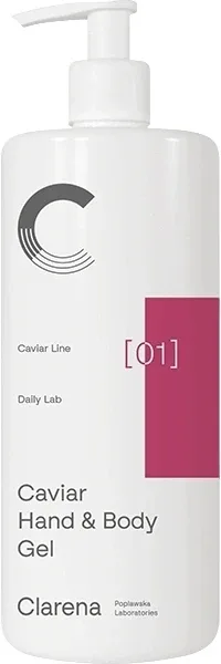 Clarena Caviar Body Line гель очищающий для рук и тела деликатный 500 мл, с экстрактом икры, глицерином и пантенолом