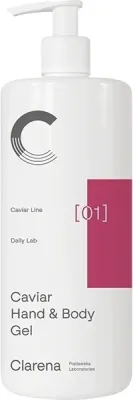 Clarena Caviar Body Line гель очищающий для рук и тела деликатный 500 мл, с экстрактом икры, глицерином и пантенолом