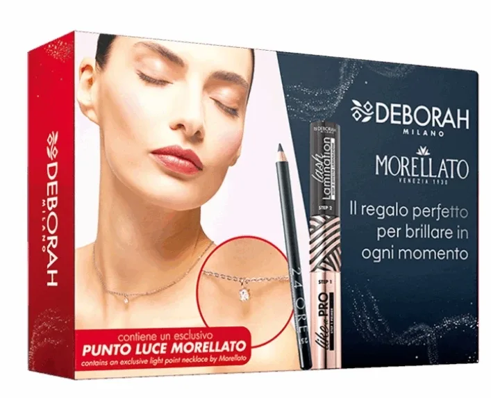 Deborah Milano Beauty Kit 03 подарочный набор для макияжа глаз: тушь для ресниц 12 мл, карандаш для глаз 1.5 г, колье