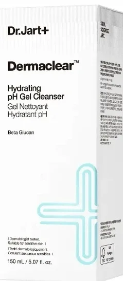 Увлажняющий гель для умывания лица Dr. Jart+ Dermaclear Hydrating pH Gel Cleanser, 30 мл / 150 мл