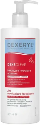 Dexeryl Dexeclear гель для умывания и душа очищающий увлажняющий успокаивающий для чувствительной кожи 400 мл