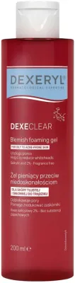 Dexeryl Dexeclear гель пенящийся очищающий против несовершенств для лица и тела, гель для умывания с салициловой кислотой для жирной кожи, 200 мл