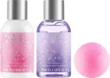 Style & Grace Style & Grace Glitz & Glam Mini Treats (b/wash/100 мл + b/lot/100 мл + b/fizzer/50 г) * - Style and Grace Glitz and Glam Mini Treats набор для тела: гель для душа 100 мл, лосьон 100 мл, бомбочка для ванны 50 г, с ароматом мандарина, ванили и амбры — фото 2