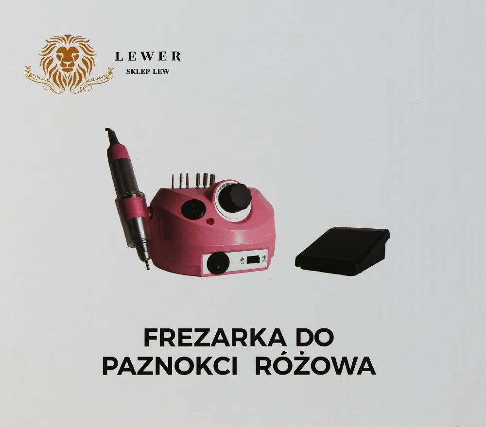 Фрезер для ногтей Lewer Nail Drill NB-88363, 35 Вт, розовый