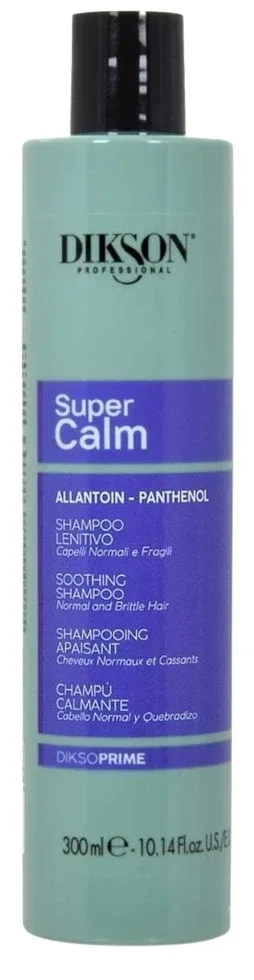 Шампунь успокаивающий Dikson Dikso Prime Super Calm Soothing Shampoo, с аллантоином и пантенолом, 300 мл или, 300 мл / 1000 мл