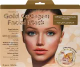 GlySkinCare Gold Collagen Facial Mask коллагеновая маска для лица с золотом и гиалуроновой кислотой, 3 шт., антивозрастная — фото 2