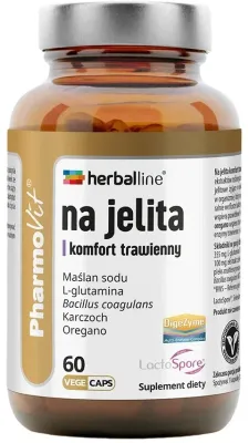 БАД для кишечника Pharmovit Herballine, 60 шт