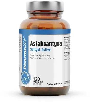 БАД Астаксантин Pharmovit Clean Label Astaksantyna Softgel Active в мягких капсулах, 120 шт
