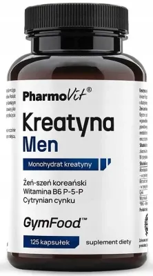 Пищевая добавка для мужчин Моногидрат креатина Pharmovit GymFood Kreatyna Men, 125 шт