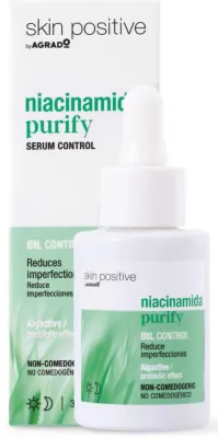 Сыворотка для лица Agrado Niacinamide Purify Serum очищающая, с ниацинамидом, для жирной кожи, 30 мл