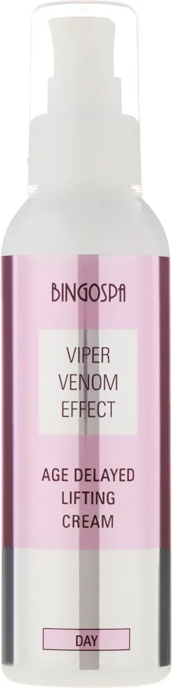 BINGOSPA Viper Venom Effect Lifting Cream крем для лица лифтинг антивозрастной 135 г, с пептидом, коллагеном и муцином улитки