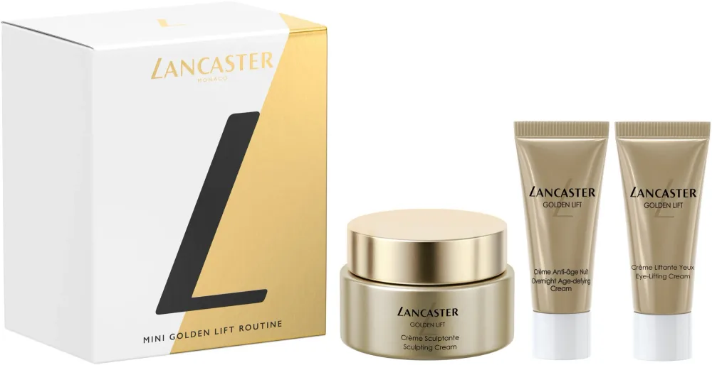 Lancaster Golden Lift набор: крем для лица 15 мл, крем для лица 7 мл, крем для глаз 5 мл, набор мини-средств лифтингового ухода