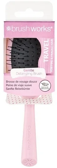 Щётка для волос Brushworks Gentle Travel Hair Brush, мягкая, дорожная, 1 шт