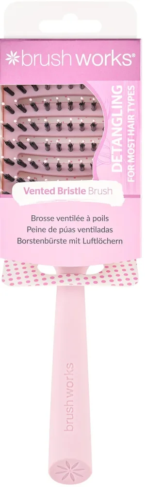 Щётка для волос Brushworks Vented Bristle Hair Brush, вентилируемая, 1 шт