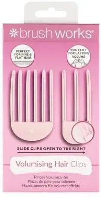 Заколки для объёма волос Brushworks Volumising Hair Clips, 2 шт