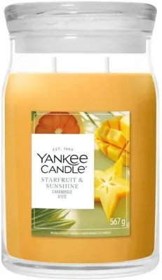 Свеча ароматическая Yankee Candle Starfruit and Sunshine в банке, 2 фитиля, 567 г