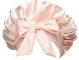 Шапочка для волос Brushworks Double Layer Satin Hair Bonnet Ballet Pink сатиновая, двухслойная, для сна, 1 шт — фото 2