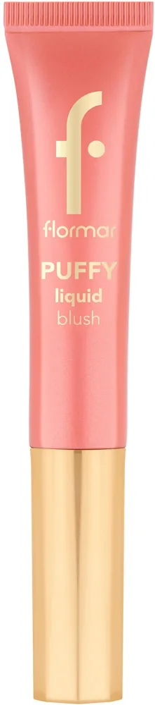 Румяна для щёк Flormar Puffy Liquid Blush жидкие, подсвечивающие, 12 мл, оттенок 01 - Pinky Glow