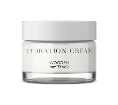 Wooden Spoon Instant Hydration Facial Cream крем для лица дневной увлажняющий 50 мл, лёгкий веганский крем с экстрактом солероса