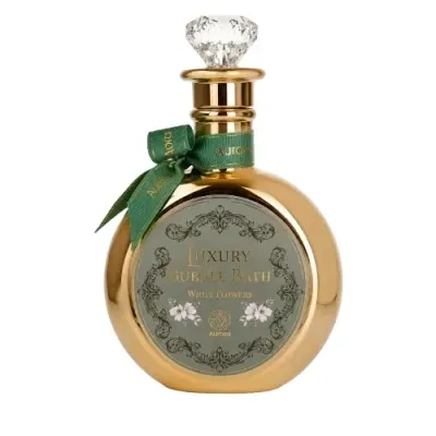 Aurora Luxury Bubble Bath White Flowers пена для ванны Белые цветы 780 мл, с цветочным ароматом