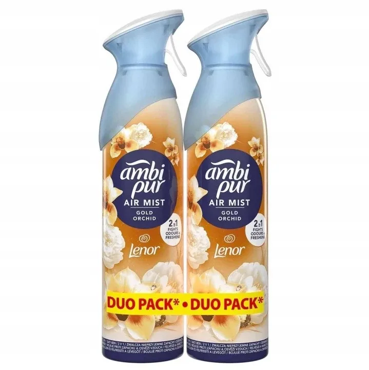 Ambi Pur Air Lenor Gold Orchid набор освежителей воздуха Золотая орхидея 2 х 185 мл спрей для дома