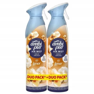 Ambi Pur Air Lenor Gold Orchid набор освежителей воздуха Золотая орхидея 2 х 185 мл спрей для дома