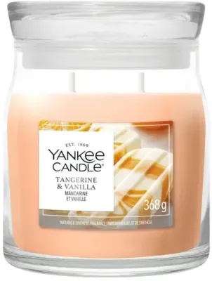 Свеча ароматическая Yankee Candle Tangerine and Vanilla в банке, 2 фитиля, 368 г