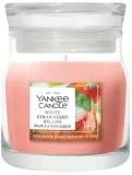 Свеча ароматическая Yankee Candle White Strawberry Bellini в банке, 1 фитиль, 110 г — фото 1