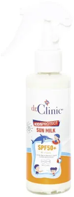 Dr. Clinic Kids Protect Sun Milk SPF 50+ солнцезащитное молочко для детей, очень высокая защита, с пантенолом и маслом жожоба 150 мл