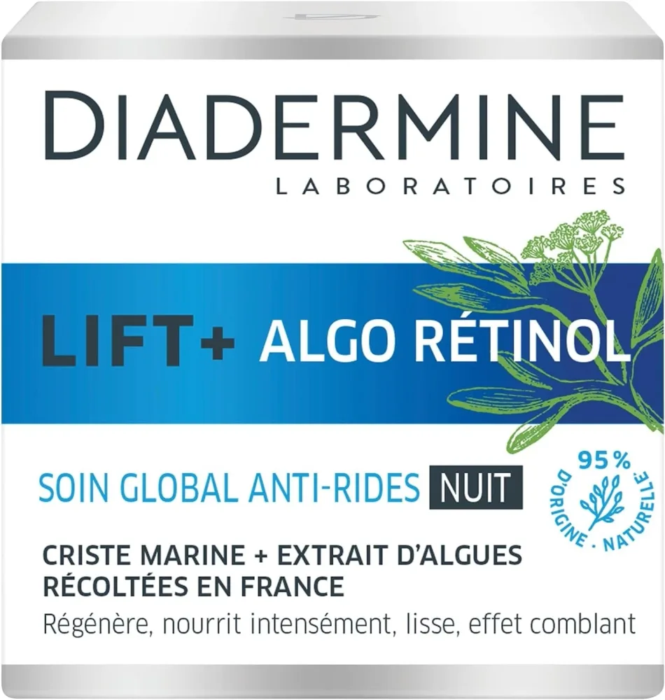 Крем для лица Diadermine Lift + Algo Retinol Night Cream ночной, с ретинолом, 50 мл