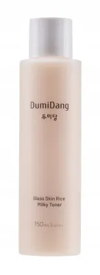 DumiDang Glass Skin Rice Milky Toner тонер для лица молочный с экстрактом риса и гиалуроновой кислотой 150 мл, увлажняющий