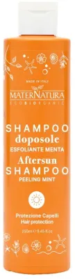 Шампунь-пилинг после загара MaterNatura Aftersun Shampoo Peelig Mint, отшелушивающий, 250 мл