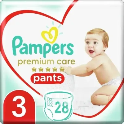 Подгузники-трусики Pampers Premium Care Pants Midi, размер 3 (6-11 кг), 28 шт
