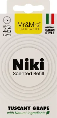 Mr&Mrs Mr&Mrs Niki Tuscany Grape Refill - Сменный блок для автомобильного освежителя Mr Mrs Niki Tuscany Grape Refill, 1 шт