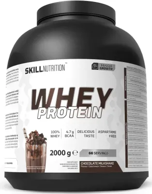 Протеин в порошке Skill Nutrition Whey Protein Powder Chocolate Milkshake, со вкусом шоколадного молочного коктейля, для спортсменов, 700 г
