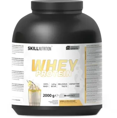 Белок в порошке Skill Nutrition Whey Protein Powder Vanilla Milkshake, вкус «Ванильный молочный коктейль», 700 г