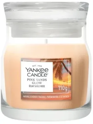 Свеча ароматическая Yankee Candle Pink Sands Glow в банке, 1 фитиль, 110 г