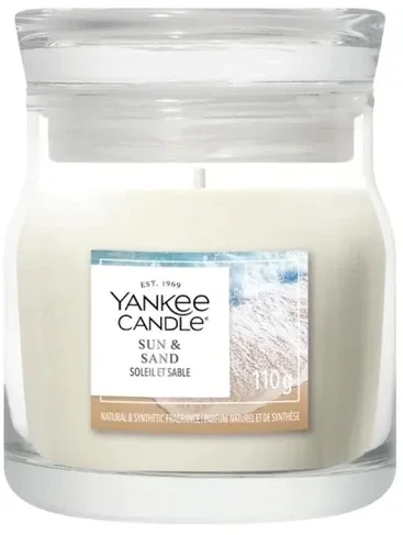 Свеча ароматическая Yankee Candle Sun and Sand в банке, 1 фитиль, 110 г
