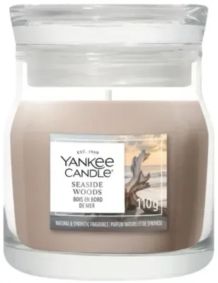 Свеча ароматическая Yankee Candle Seaside Woods в банке, 1 фитиль, 110 г