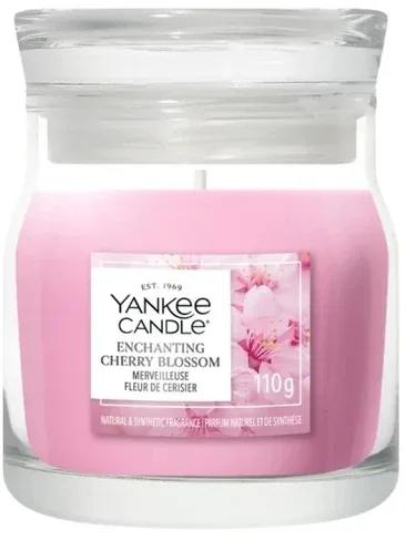 Свеча ароматическая Yankee Candle Enchanting Cherry Blossom в банке, 1 фитиль, 110 г
