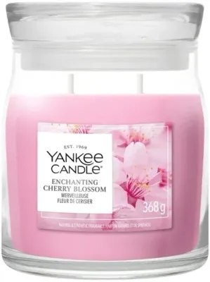 Свеча ароматическая Yankee Candle Enchanting Cherry Blossom в банке, 2 фитиля, 368 г и, 368 г