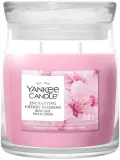 Свеча ароматическая Yankee Candle Enchanting Cherry Blossom в банке, 2 фитиля, 368 г и, 368 г / 567 г — фото 1