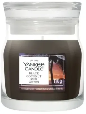 Свеча ароматическая Yankee Candle Black Coconut в банке, 1 фитиль, 110 г