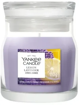 Свеча ароматическая Yankee Candle Lemon Lavender в банке, 1 фитиль, 110 г